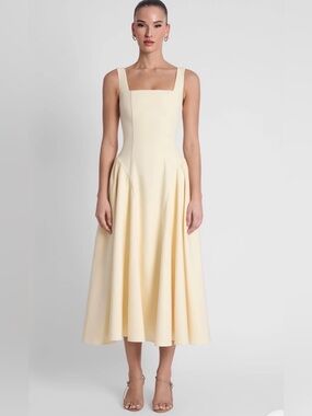 Leau Chloe corset midi dress